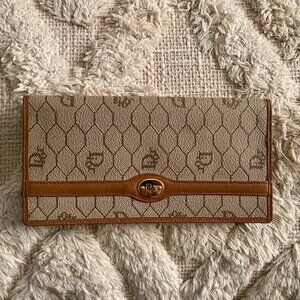 (SOLD) Authentic Vintage Christian Dior Honeycomb Wallet